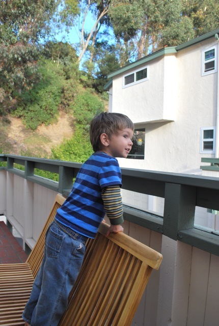 standing on the bench