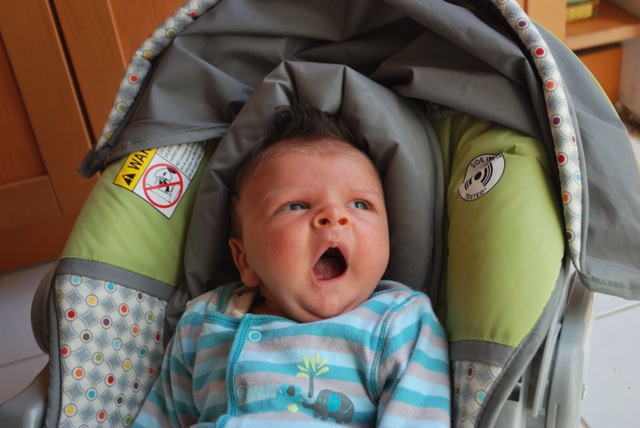 yawning