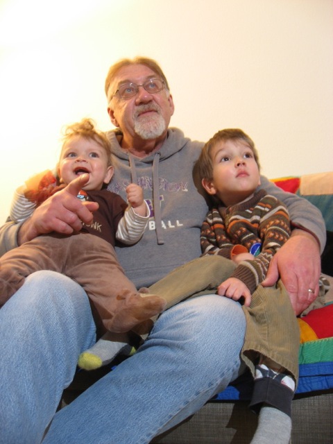 sitting with Grandpa