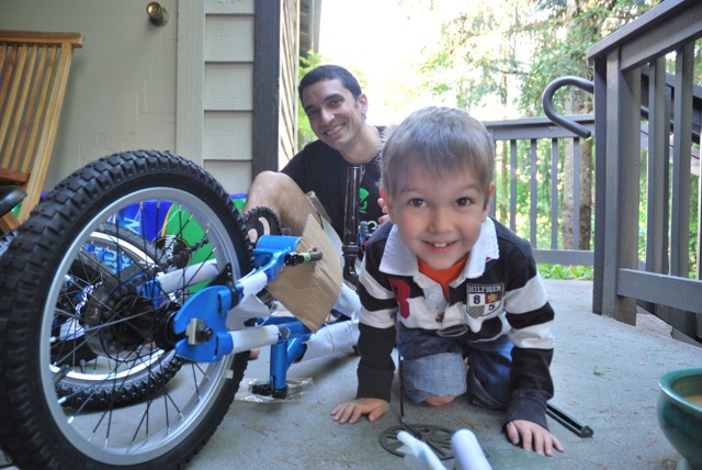 Assembling the bike