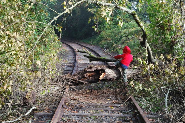 clearing off the rails